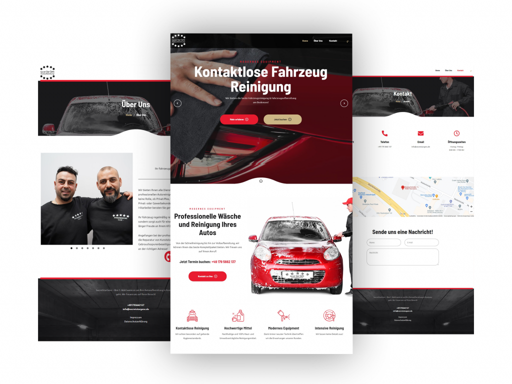 Webseite Fahrzeugaufbereiter von Konstanz Marketing